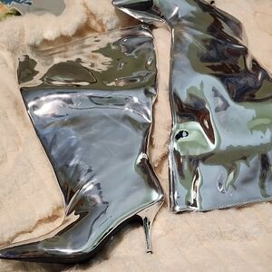 Silver Women's Boots